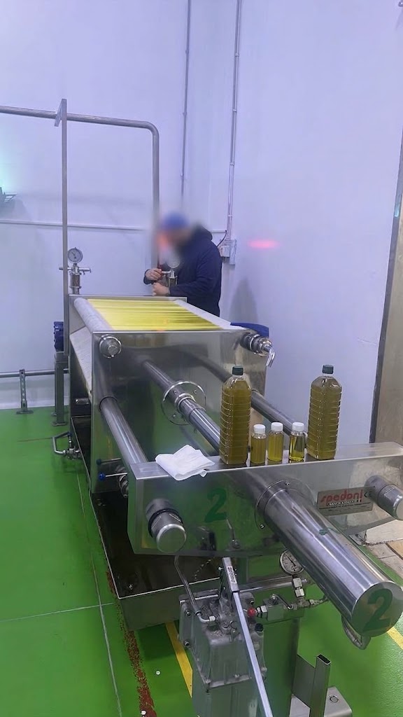 Modern stainless cold-press machinery and filtration line for ARZAK olive oil